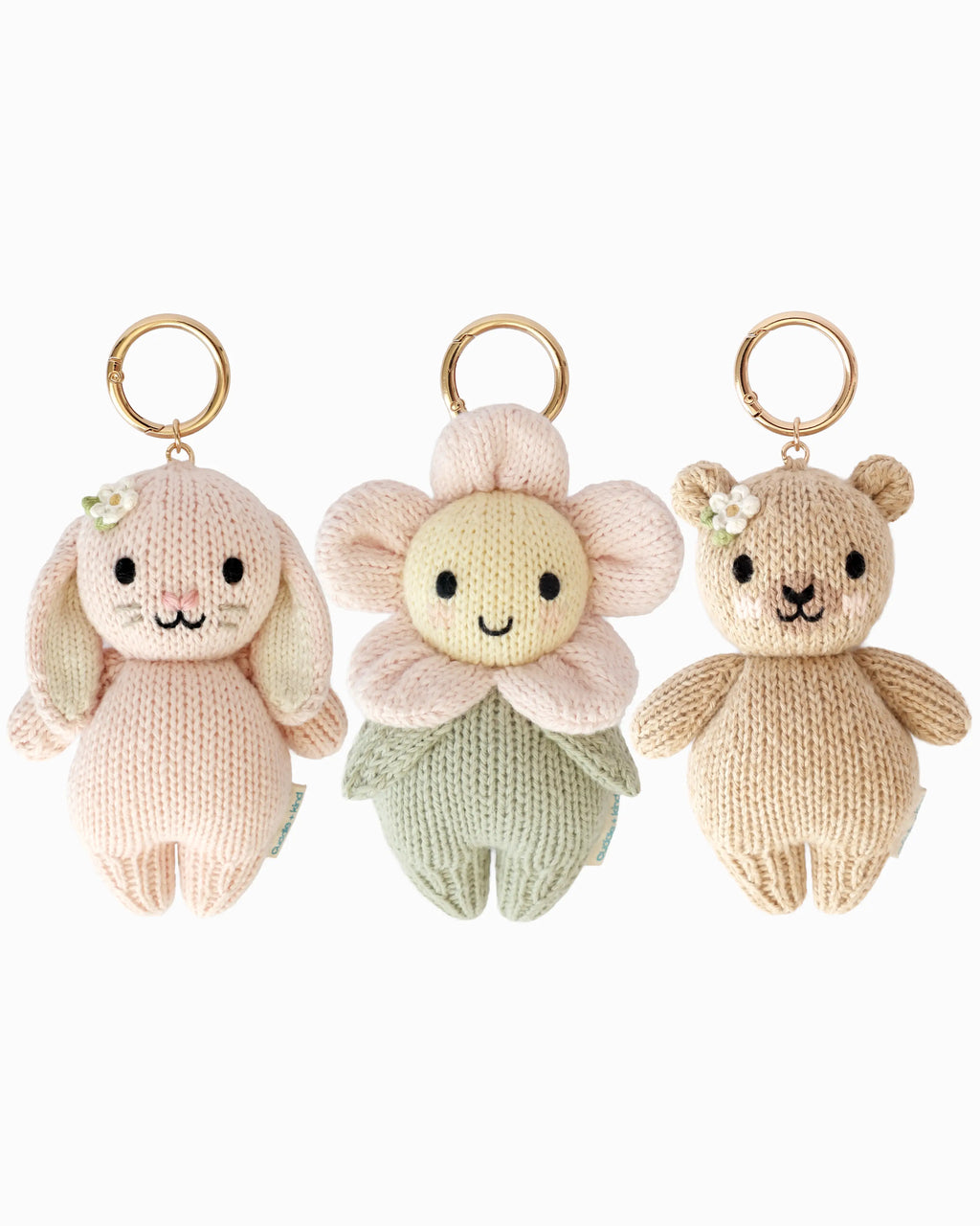 Baby bag charm set (floral)
