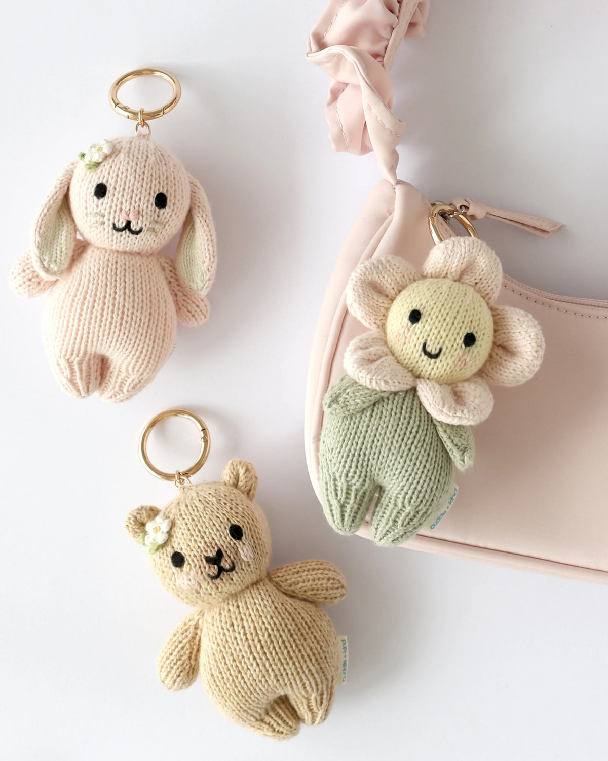 Baby honey bear bag charm