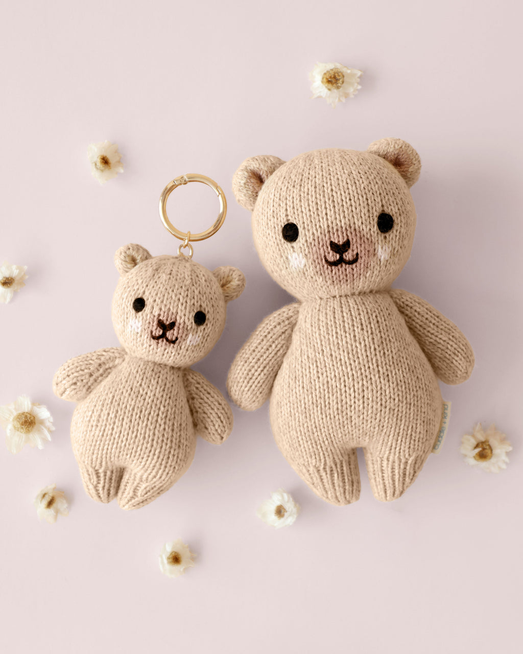Baby honey bear bag charm