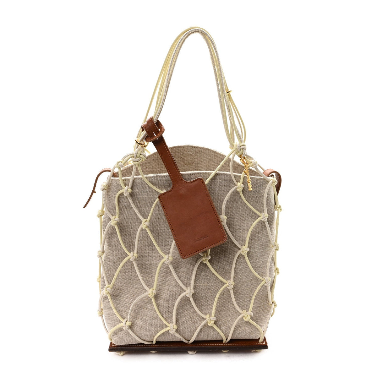 Canvas Calfskin Le Petit Filet Pralu Natural