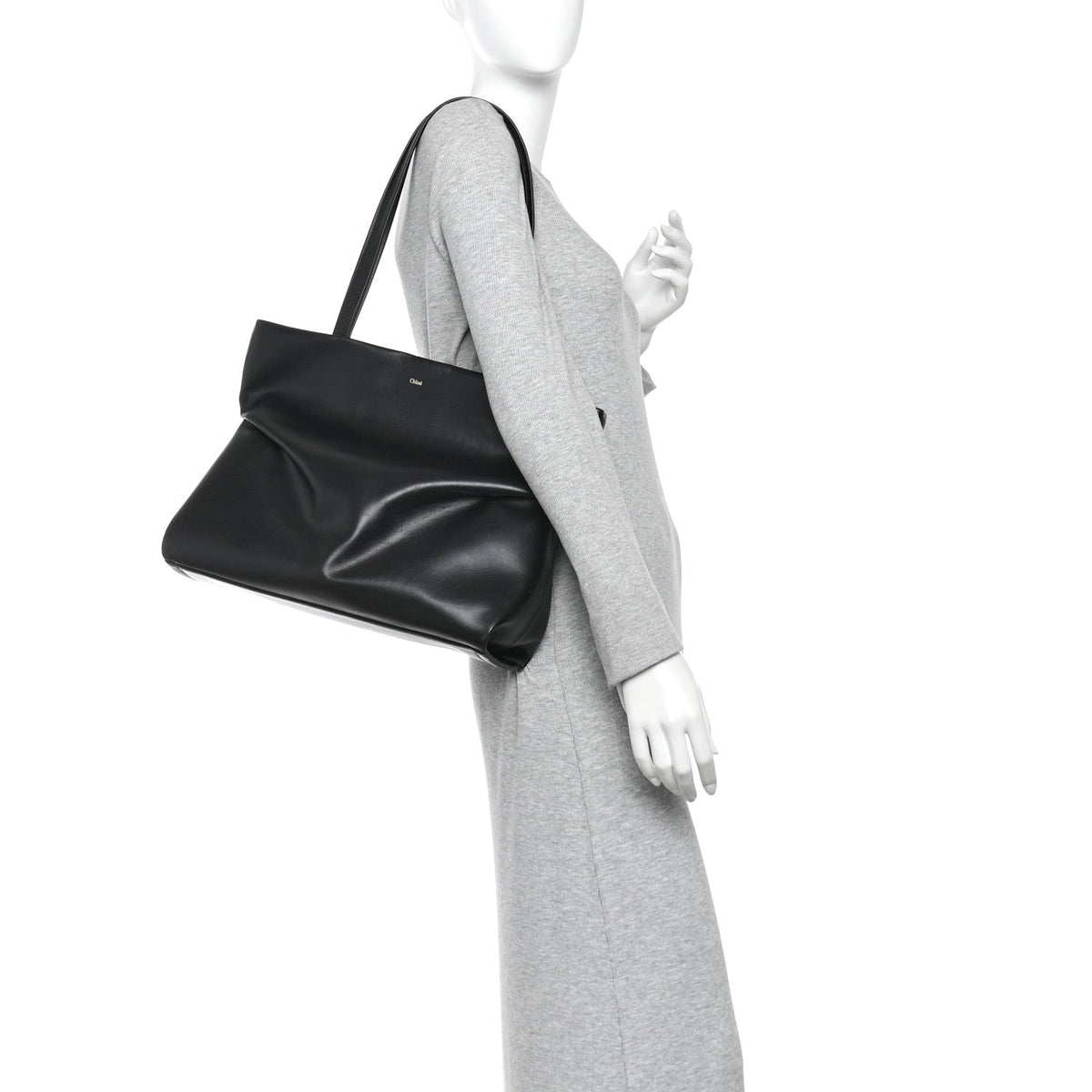 Calfskin Judy East West Tote Black
