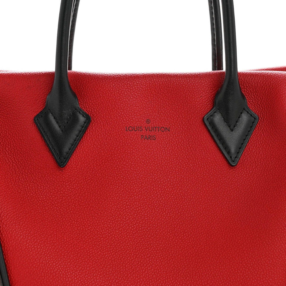 Monogram Cuir Orfevre Tote W PM Cherry