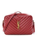 Calfskin Matelasse Monogram Lou Camera Bag Opyum Red