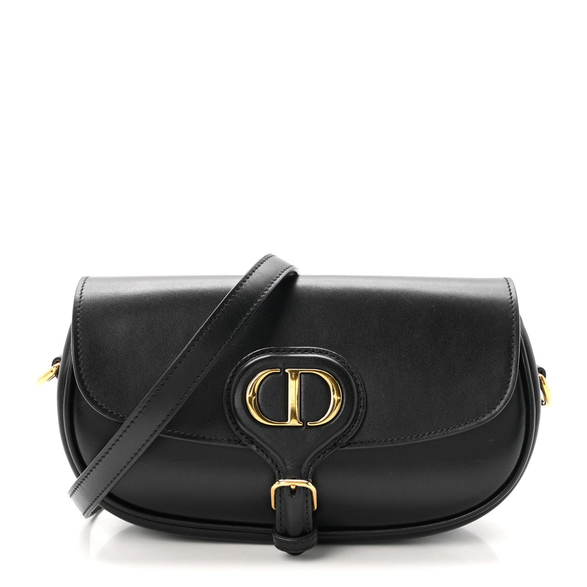 Box Calfskin East West Bobby Bag Black