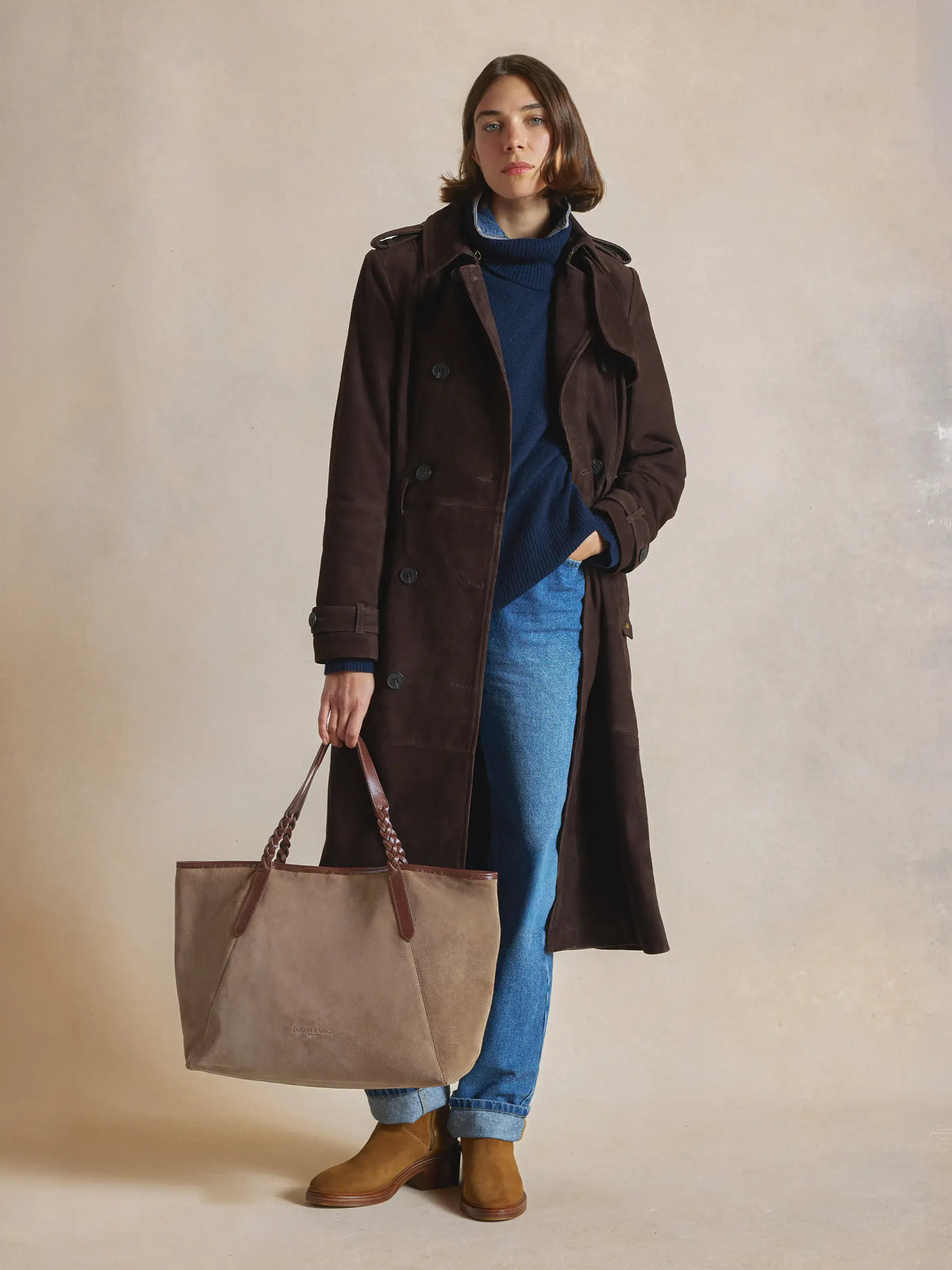 Burford Tote - Deep Taupe