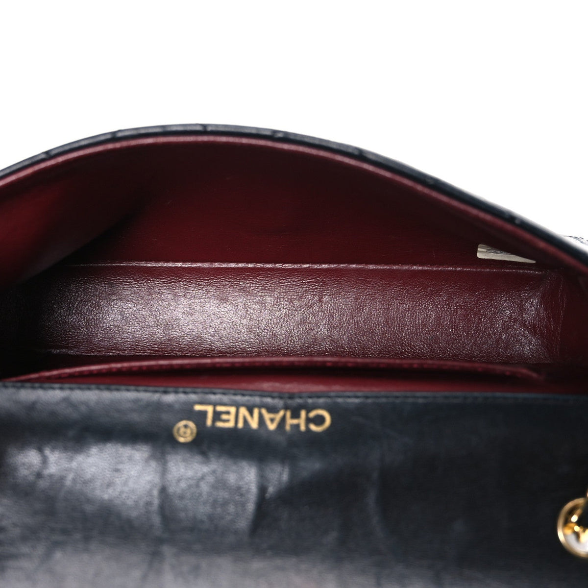 Lambskin Quilted Jumbo CC Small Single Flap Black
