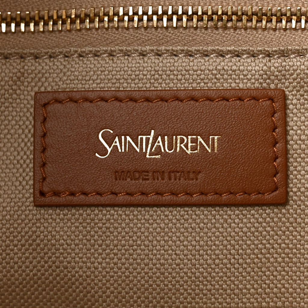 Canvas Calfskin Y Tote Desert Dust Brick