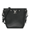 Calfskin Nano Lockme Bucket Black