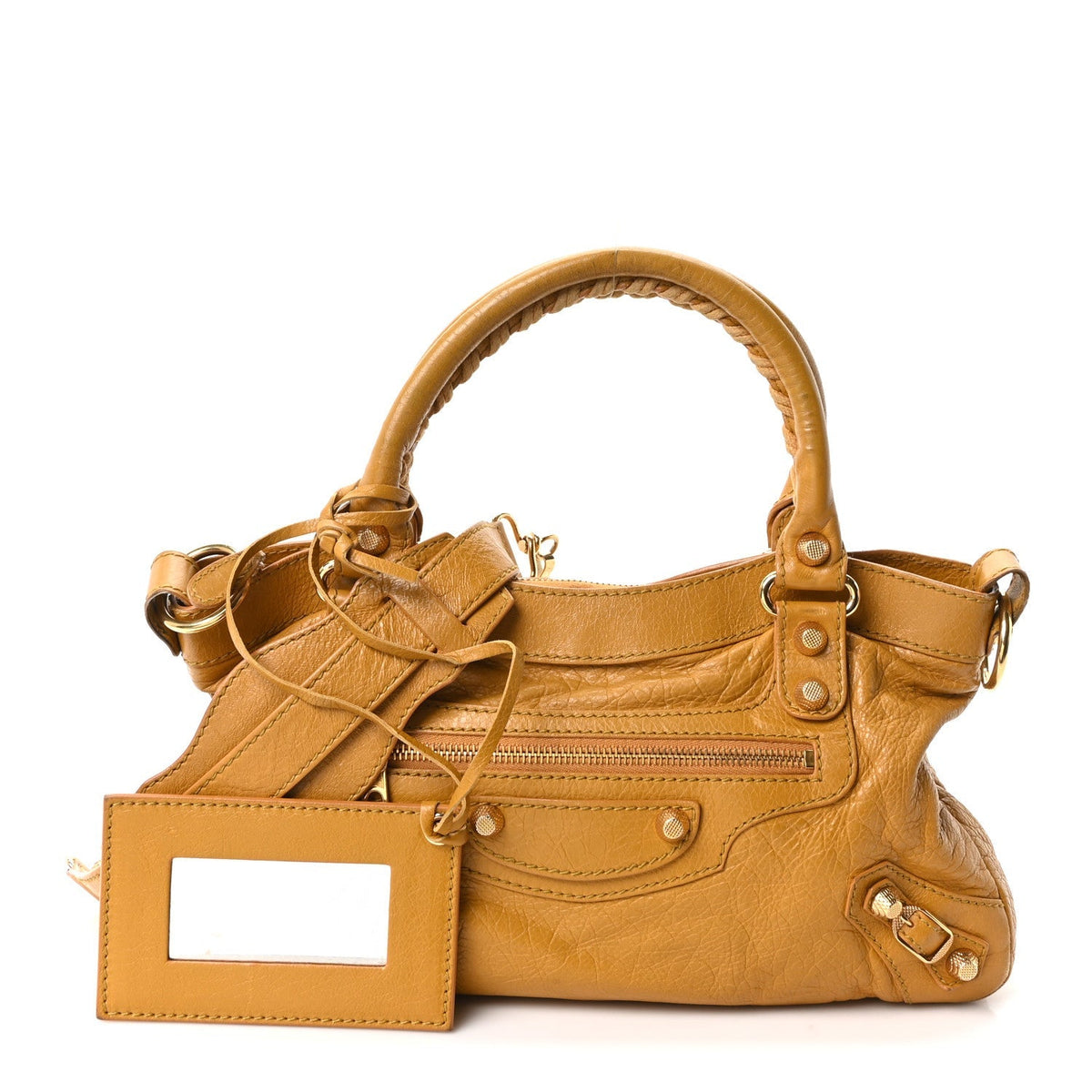 Agneau Giant 12 Gold Hardware First Jaune Moutarde
