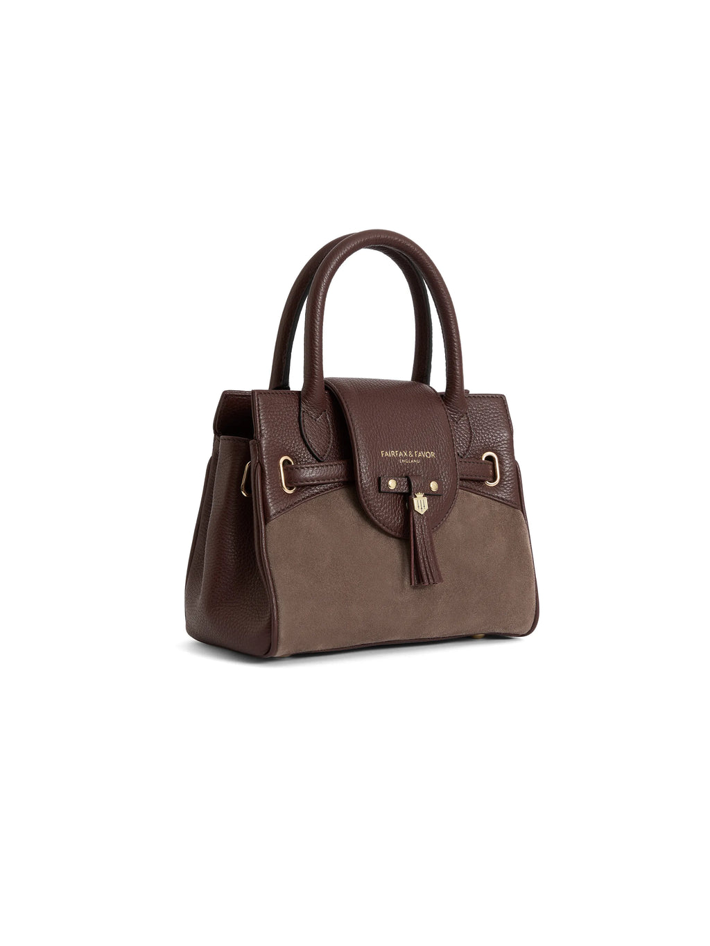 Mini Windsor - Port and Deep Taupe Suede (Stockist Exclusive)