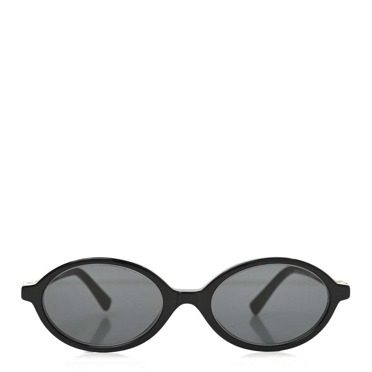 Acetate Oval Regard Sunglasses SMU04Z Black