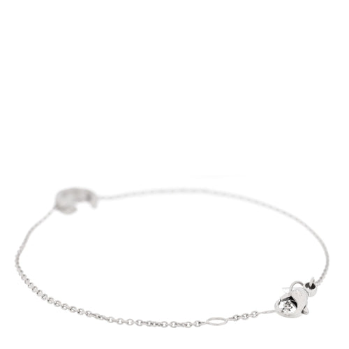 18K White Gold Coco Crush Station Bracelet