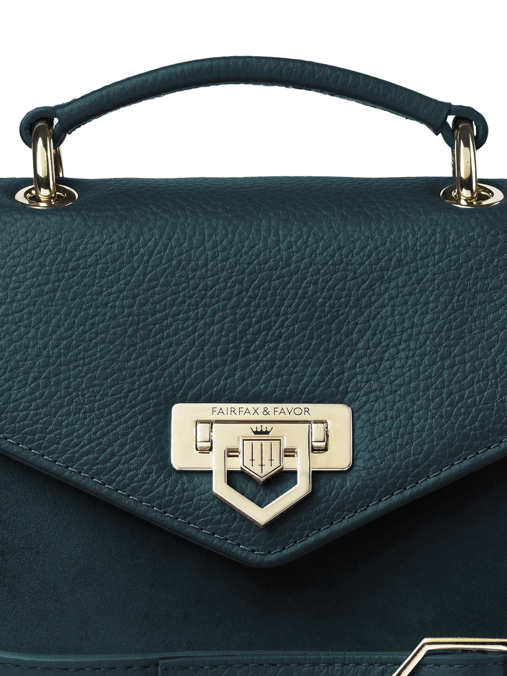 Loxley Mini Cross Body Bag - Teal Suede