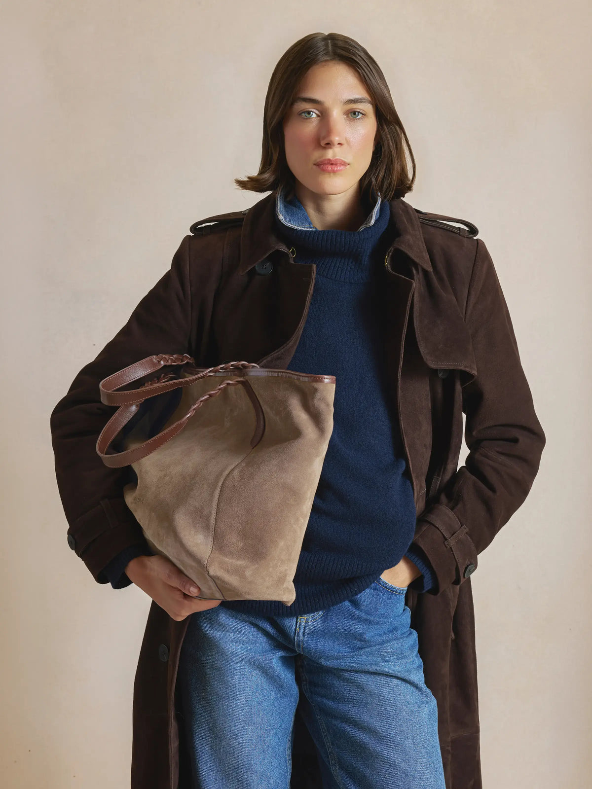 Burford Tote - Deep Taupe
