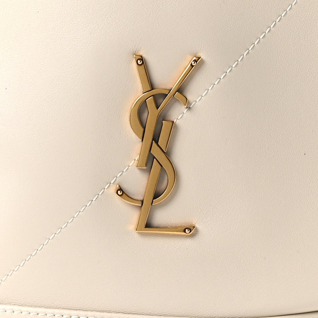 Lambskin Matelasse Monogram Large Jamie 4.3 Pochon Crema Soft