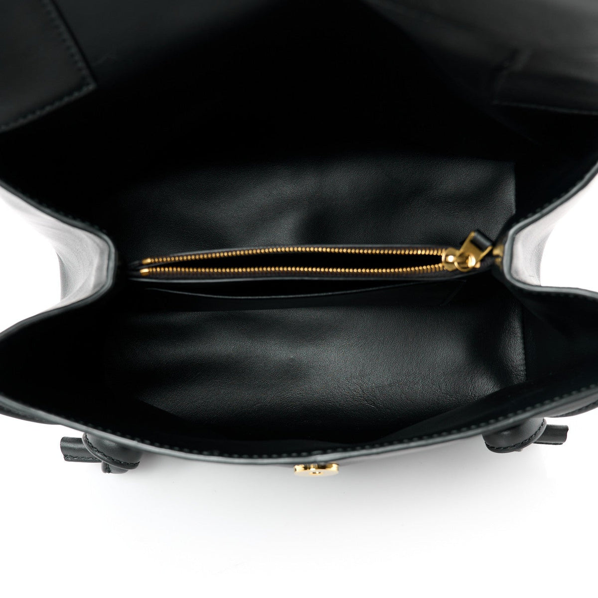 Calfskin Small Falcon Shoulder Bag Black