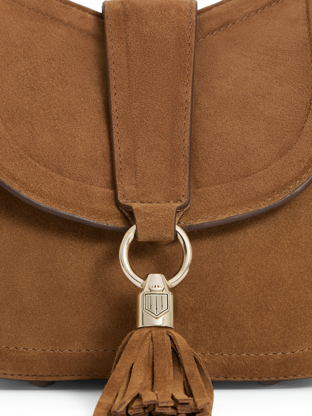 Langham Messenger Bag - Tan Suede
