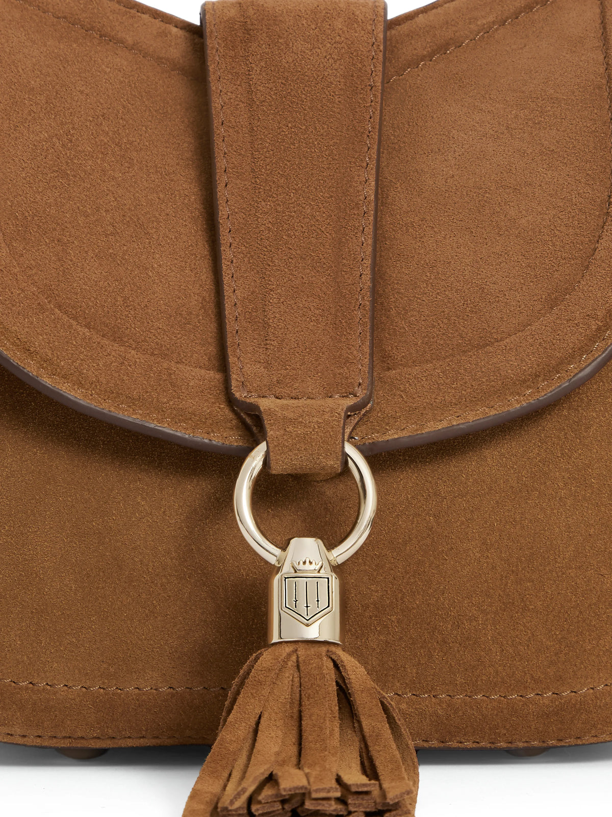 Langham Messenger Bag - Tan Suede