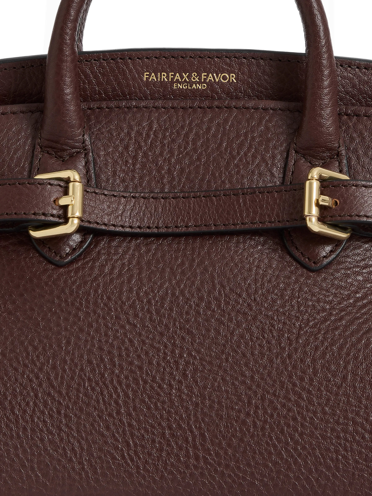 Town & Country - Micro Top Handle Bag - Burgundy Pebbled Leather