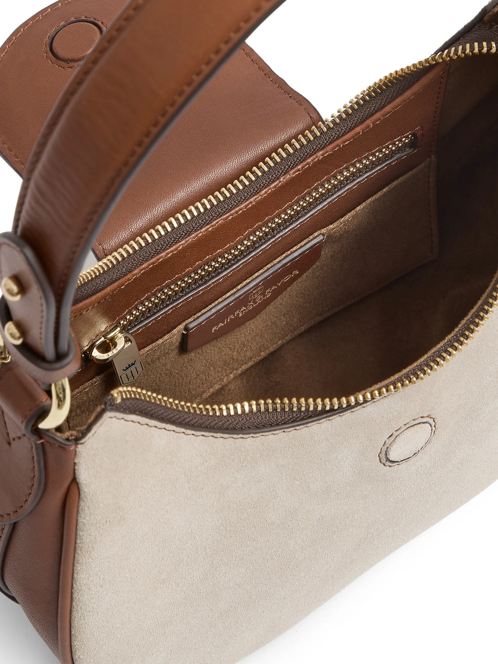 Windsor Shoulder Bag - Tan & Stone Leather