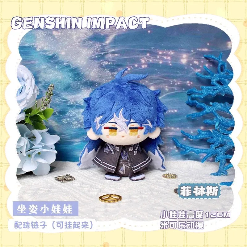 Genshin Impact Durin Varka Flins Plush Toy Stuffed Doll Mini Soft Pendant 12cm Game Cartoon Arlecchino Mualani Kinich Fans Gifts