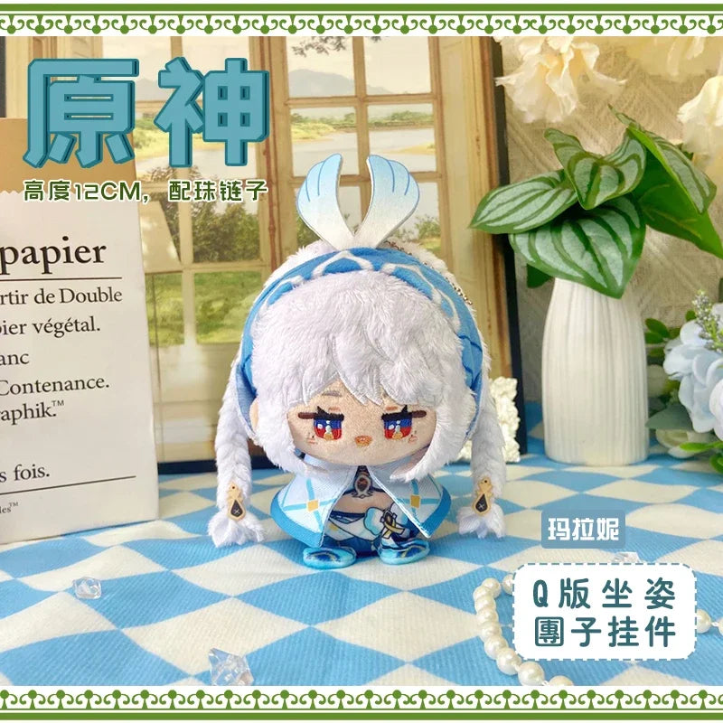 Genshin Impact Durin Varka Flins Plush Toy Stuffed Doll Mini Soft Pendant 12cm Game Cartoon Arlecchino Mualani Kinich Fans Gifts