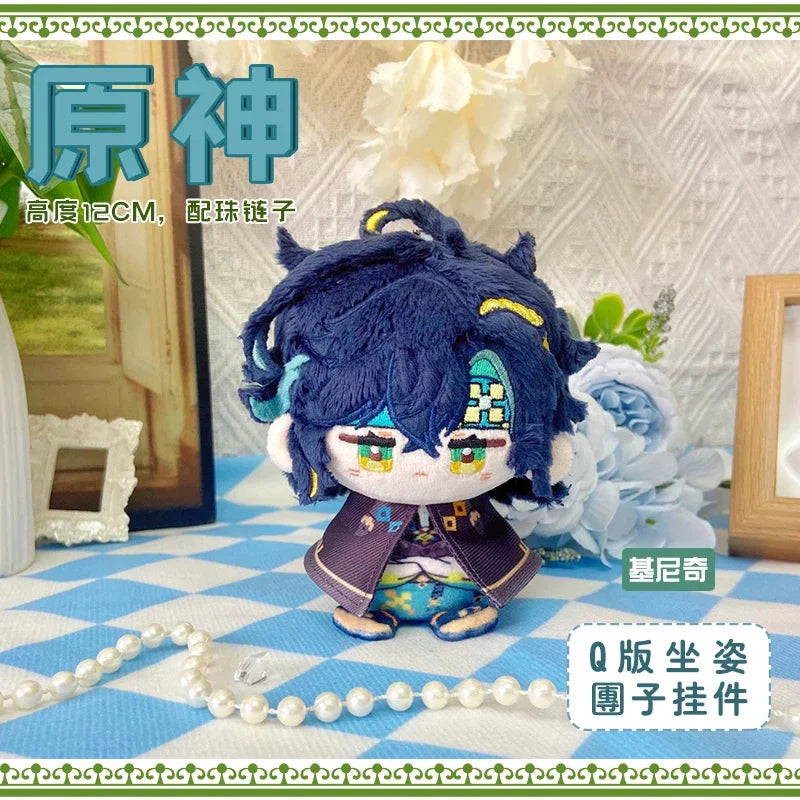 Genshin Impact Durin Varka Flins Plush Toy Stuffed Doll Mini Soft Pendant 12cm Game Cartoon Arlecchino Mualani Kinich Fans Gifts