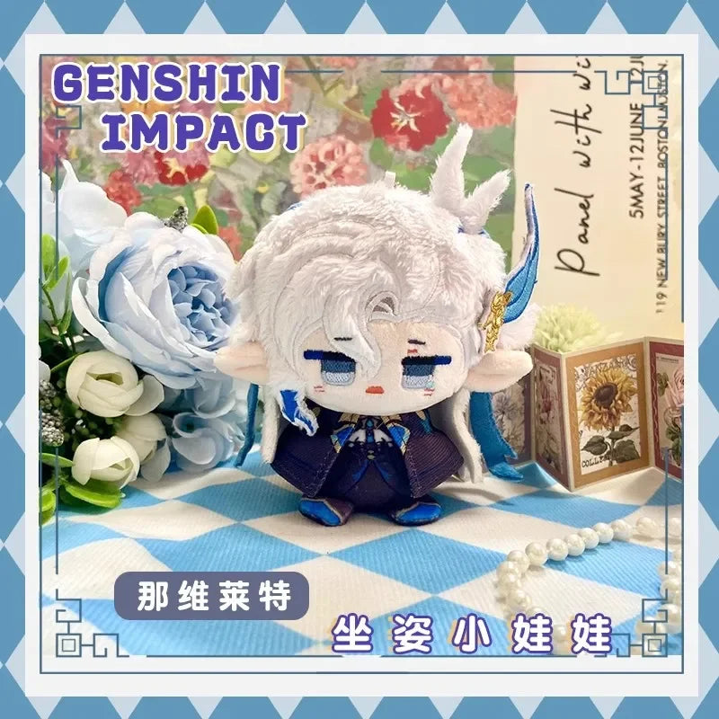 Genshin Impact Durin Varka Flins Plush Toy Stuffed Doll Mini Soft Pendant 12cm Game Cartoon Arlecchino Mualani Kinich Fans Gifts