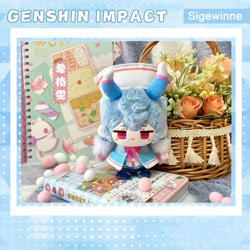 Genshin Impact Durin Varka Flins Plush Toy Stuffed Doll Mini Soft Pendant 12cm Game Cartoon Arlecchino Mualani Kinich Fans Gifts