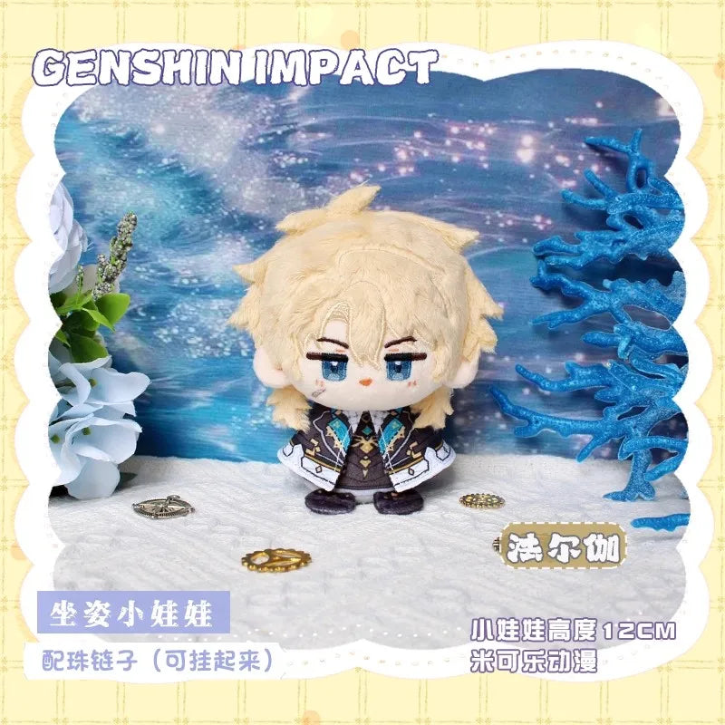 Genshin Impact Durin Varka Flins Plush Toy Stuffed Doll Mini Soft Pendant 12cm Game Cartoon Arlecchino Mualani Kinich Fans Gifts