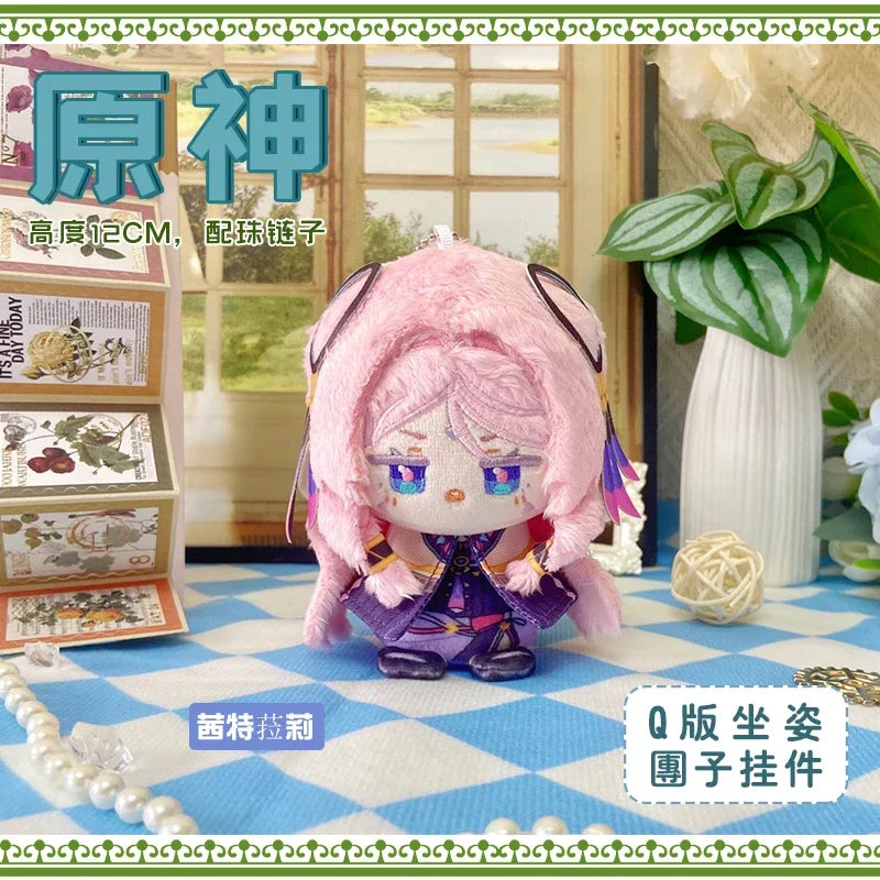 Genshin Impact Durin Varka Flins Plush Toy Stuffed Doll Mini Soft Pendant 12cm Game Cartoon Arlecchino Mualani Kinich Fans Gifts