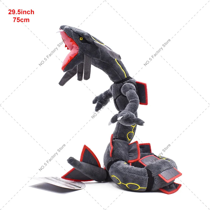 Anime Pokemon Kawaii Shiny Rayquaza Plush Doll Stuffed Figure Toy Quality Stuffed Animals Peluche Great Birthday Gift For Kids
