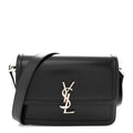 Box Calfskin Monogram Medium Solferino Satchel Black