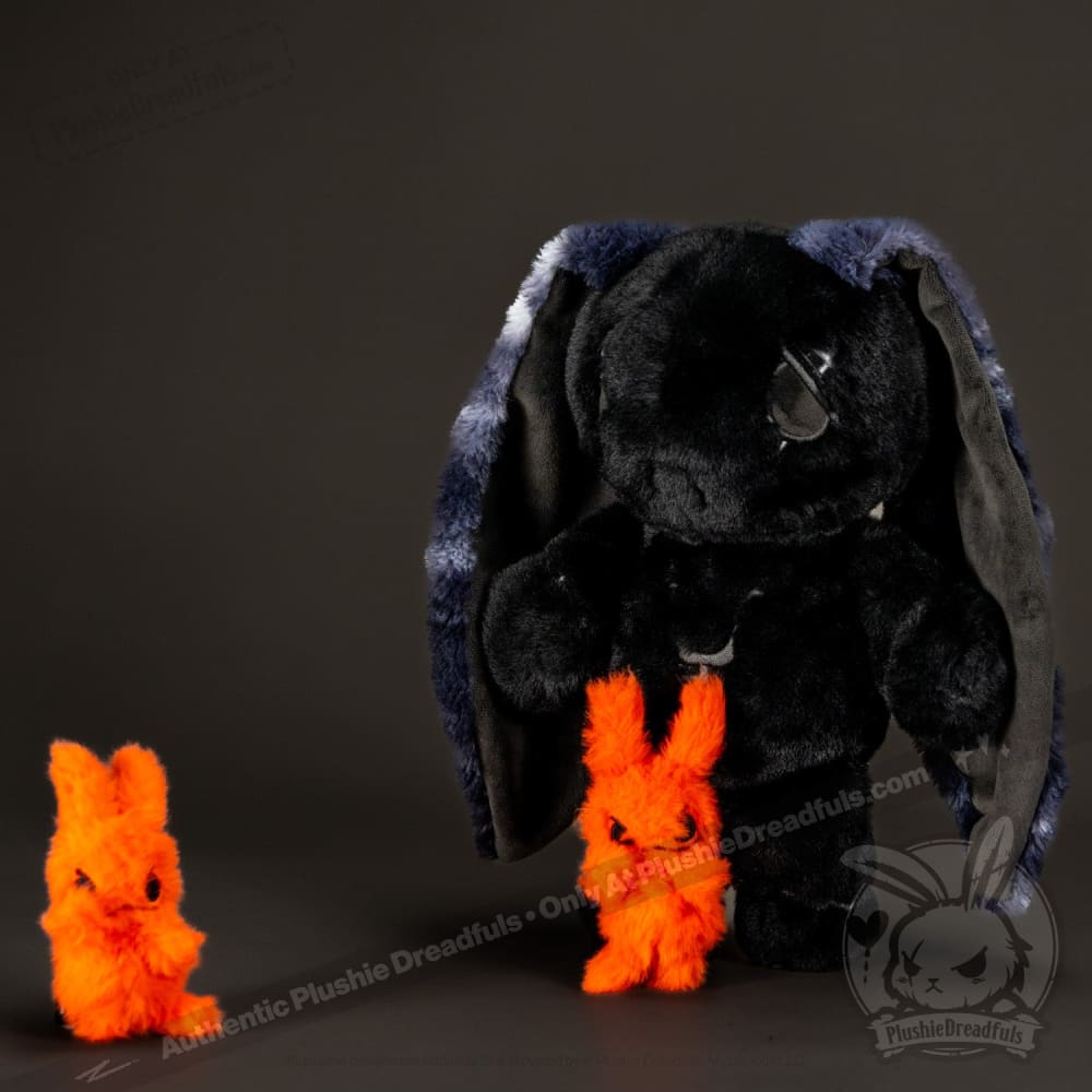 Anxiety Rabbit (BLACK Limited Edition) - Plush Stuffed Animal