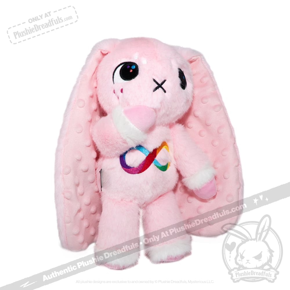 Autism Spectrum Rabbit Pink Edition - Plush Rabbit Stuffed Animal