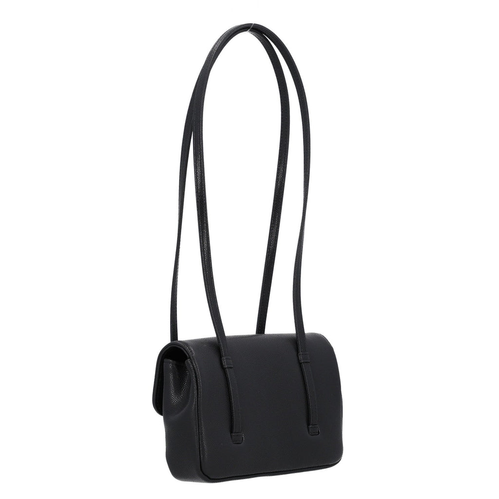 Shiny Caviar Mini Preppy Coco Shoulder Bag Black