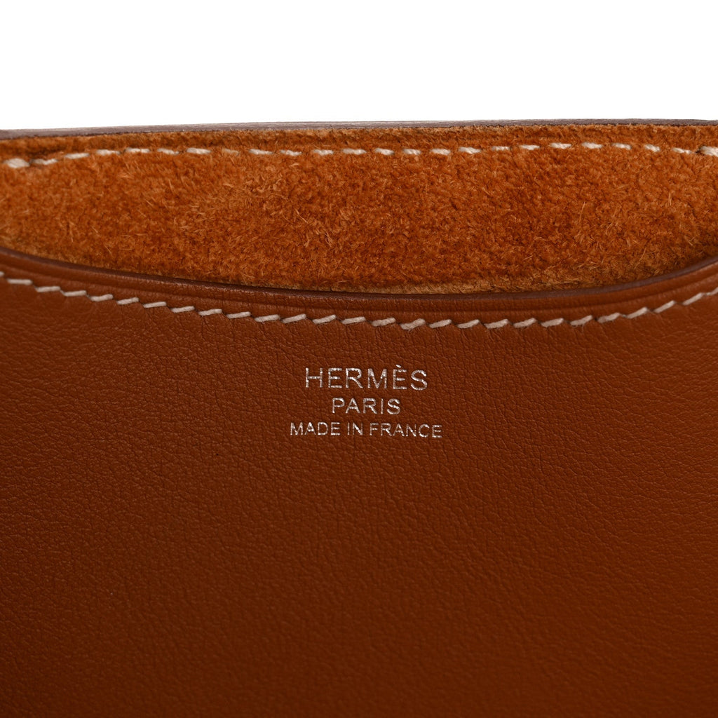 Taurillon Clemence Swift In-The-Loop 18 Bag Gold