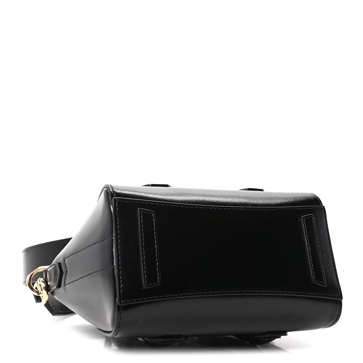 Box Calfskin Toy Lock Antigona Shoulder Bag Black