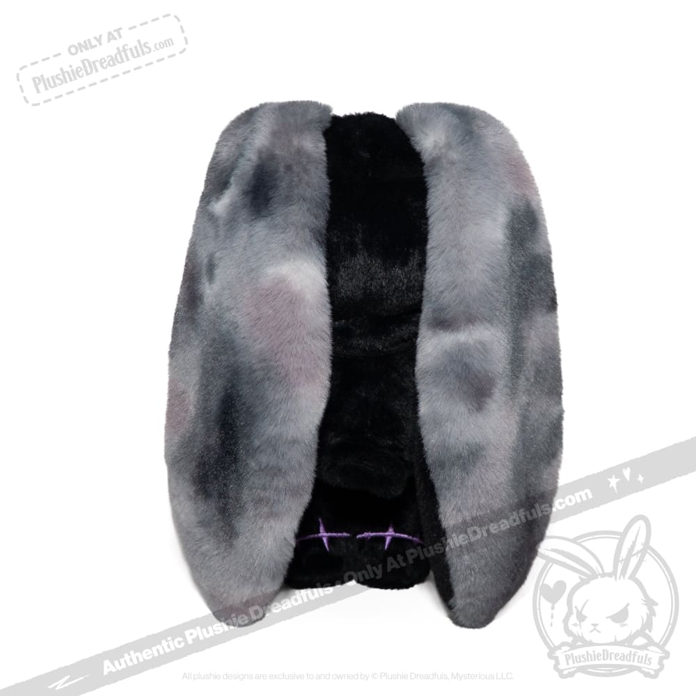 Black and Purple Anxiety Rabbit - Plush Stuffed Animal