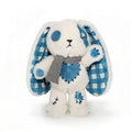 Blue Plaid Love Rabbit - Plush Stuffed Animal