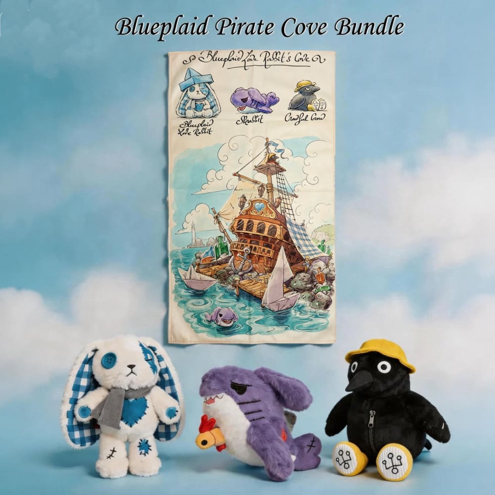 Blueplaid Pirate Cove Bundle - Plush Stuffed Animal