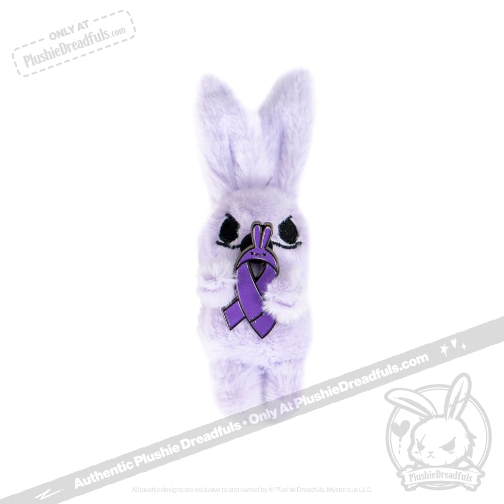 Bunny Awareness Ribbon Enamel Pin