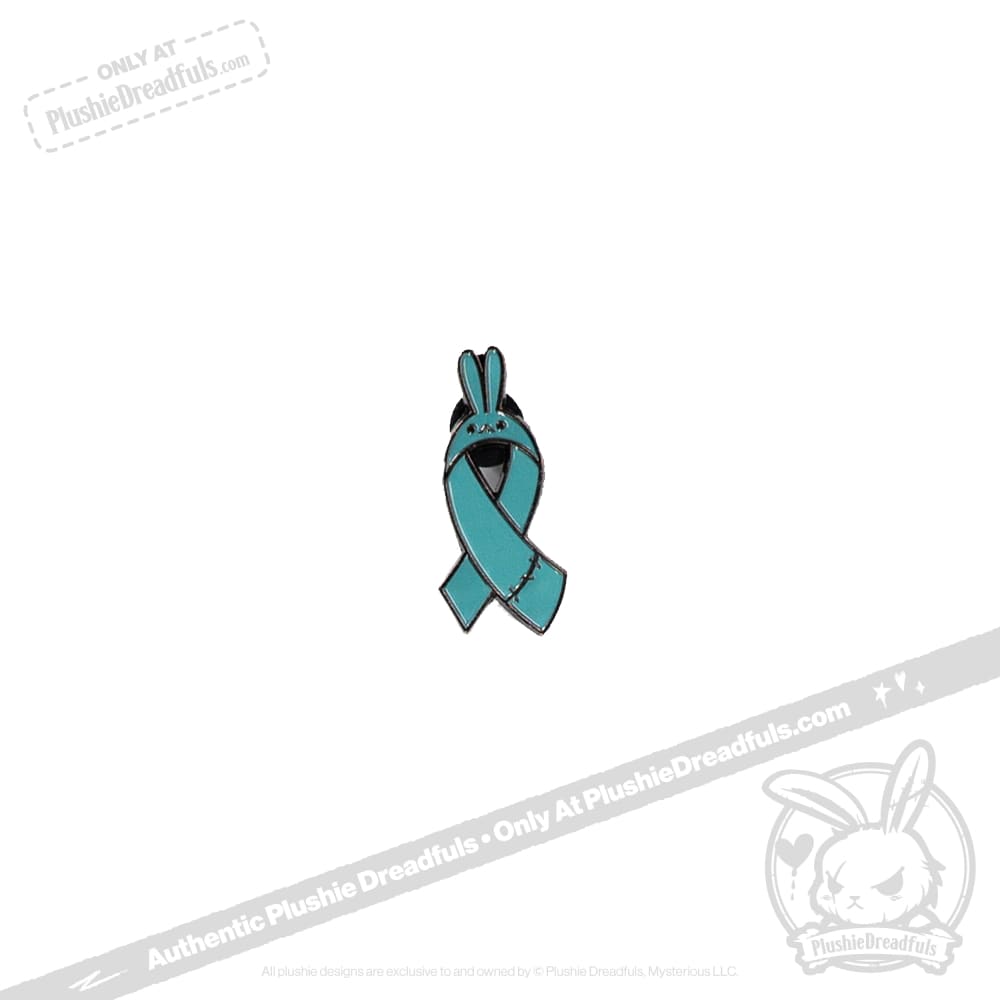Bunny Awareness Ribbon Enamel Pin