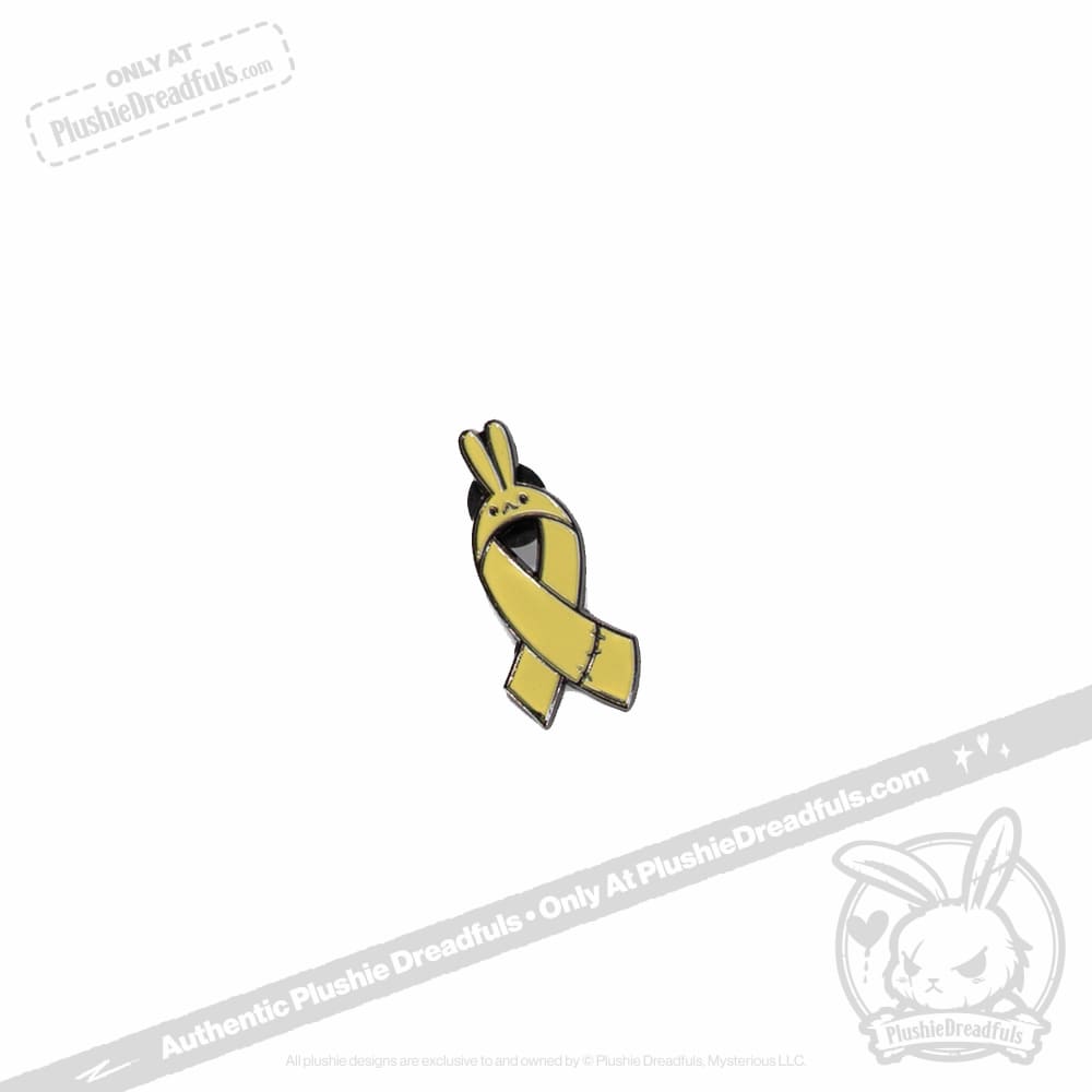 Bunny Awareness Ribbon Enamel Pin