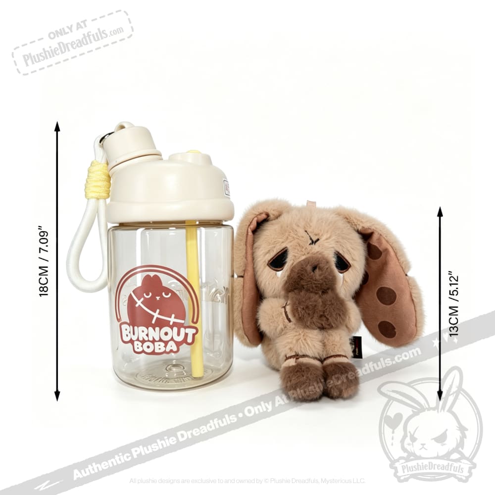 Burnout Brown Sugar Boba Bunny in Cup - Plush and Cup Collector Set