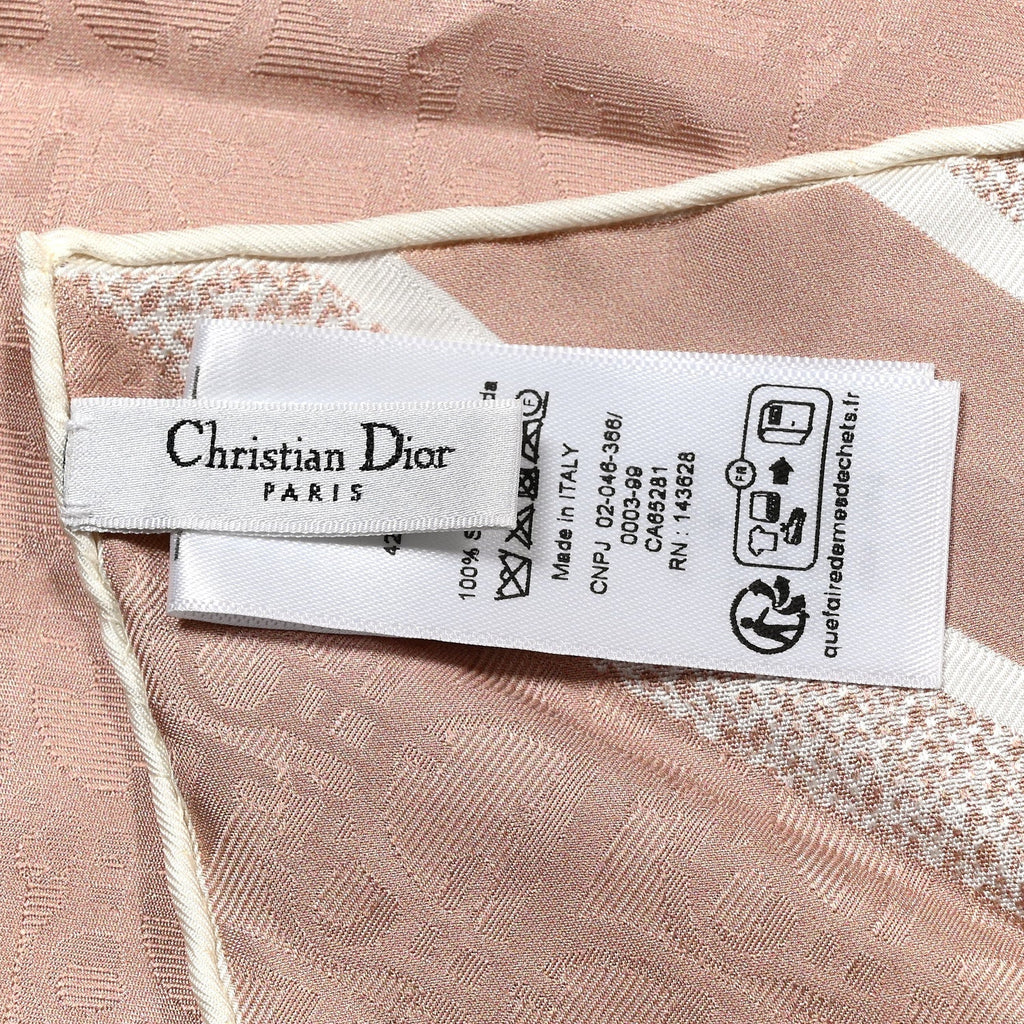 Silk Oblique Scarf Rose
