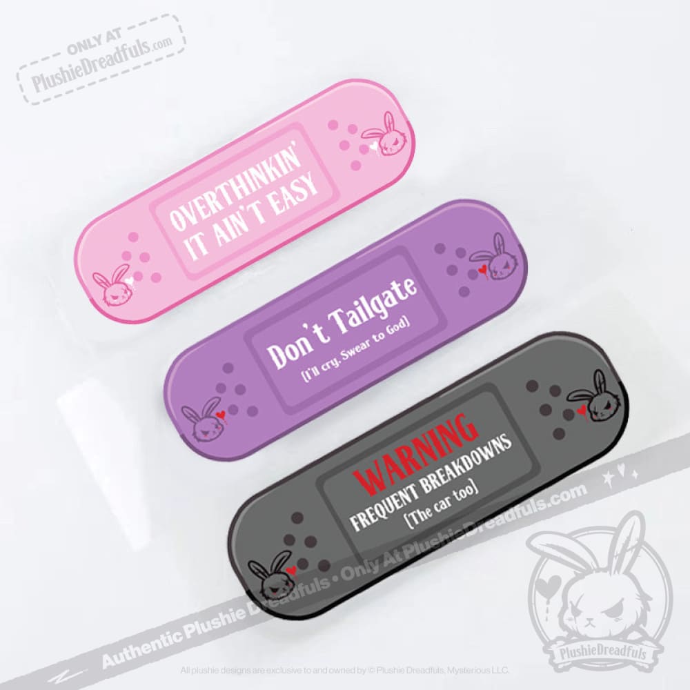 Car Decal Emotional Support Bandages