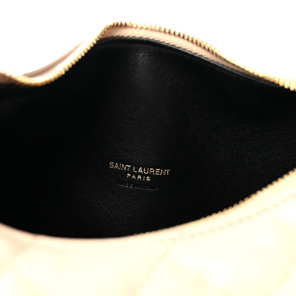 Lambskin Quilted Icarino Bag Dark Beige