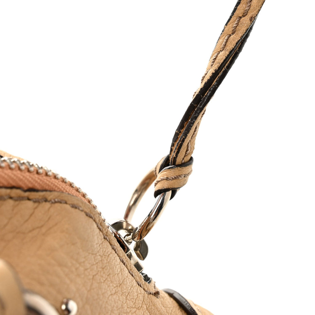 Calfskin Medium Paddington Satchel Taupe