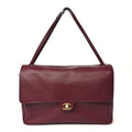 Grained Calfskin Souplissimo Maxi Flap Burgundy